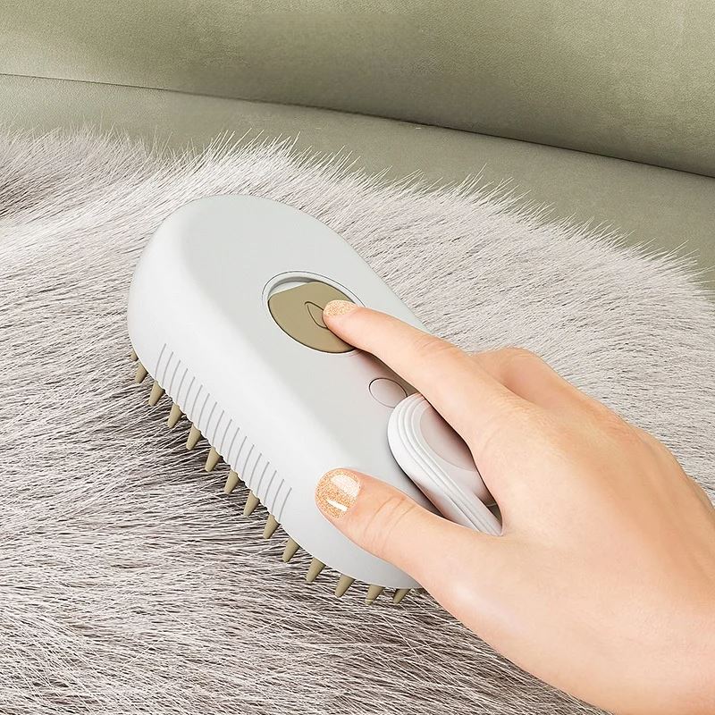 Brosse pour Chien - GroomingPro™ - Blanc & Beige